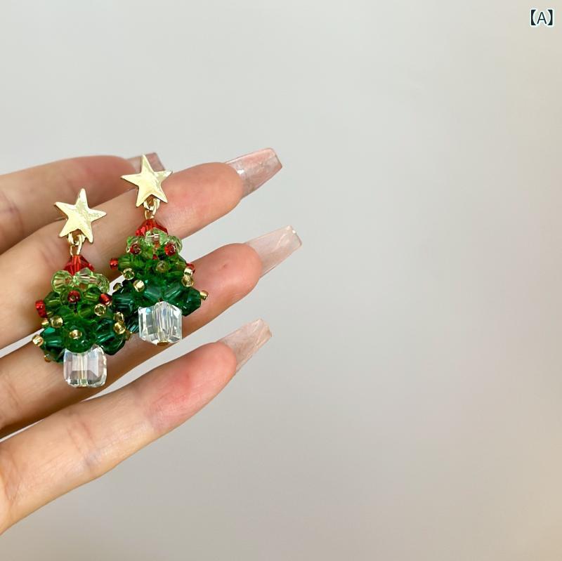 ピアス レディース クリスマスモチーフ 蝶結び 小さめ かわいい アクセサリー イヤ...