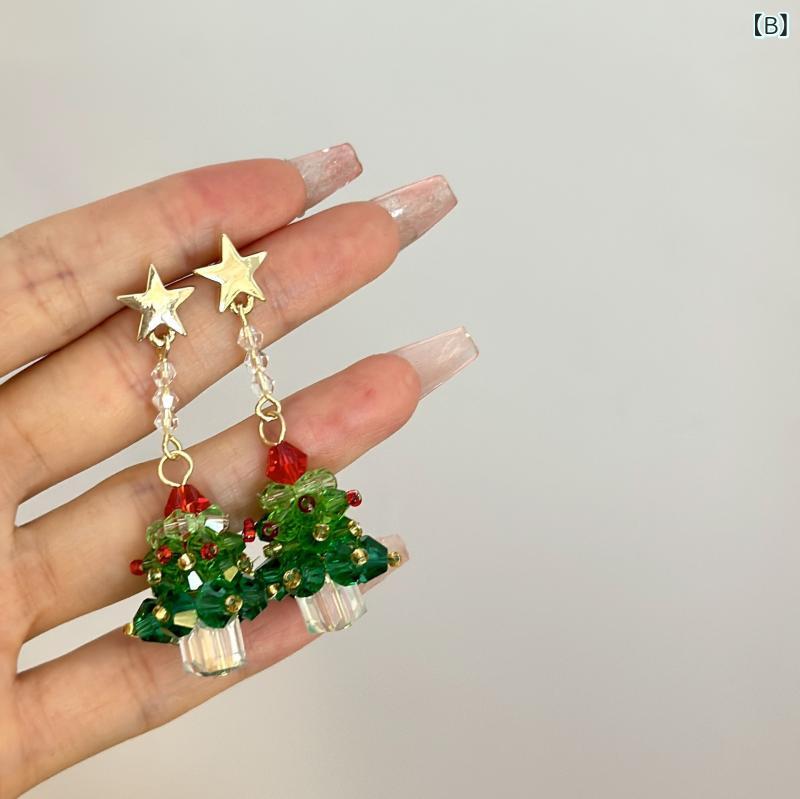 ピアス レディース クリスマスモチーフ 蝶結び 小さめ かわいい アクセサリー イヤ...
