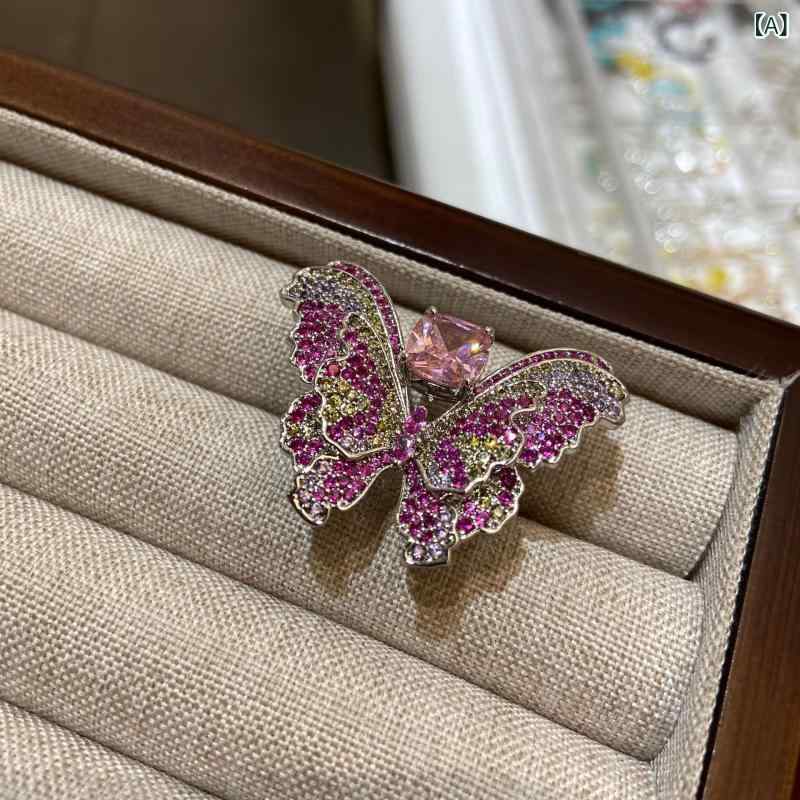 シャドーテールの指輪 レディース 彩色ジルコニア 蝶結び リング パーティー ドレス アクセサリー 高見え エレガント 韓国風｜アングル2