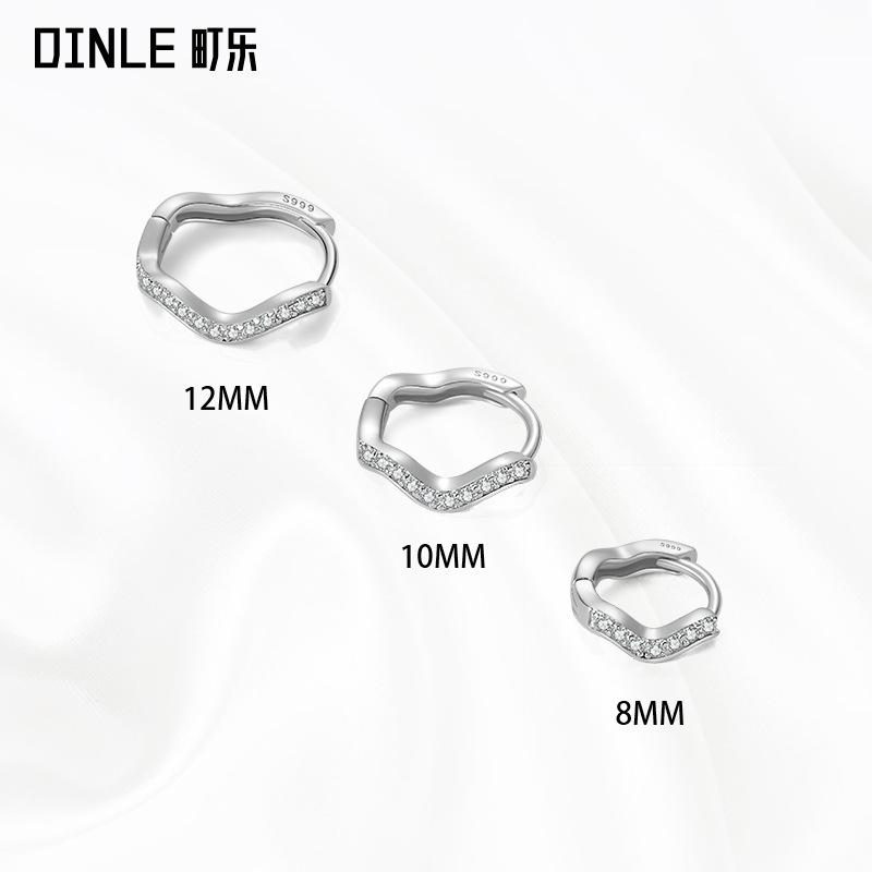 ピアス レディース S999 純銀製 ジルコニア イヤーカフ イヤリング シンプル かわいい おしゃれ 電気メ..