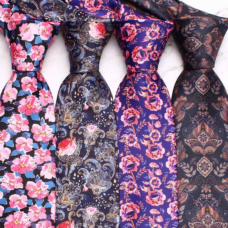 ネクタイ 男性用 花柄 アニマル シーホース ビール プリント レギュラー幅 ポリエステル フォーマル カ..