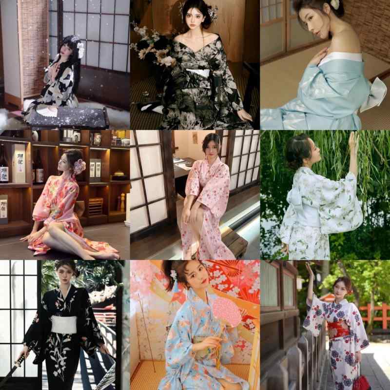 ・適用場面: 和服・適用性別: 女・生地の名称: ポリエステル・主な生地の成分: ポリエステル・主な生地の成分の含有量: 90%-95%・サイズ: フリーサイズ・対象年齢: 18-24歳・テーマ要素: 日本のアニメ・付属品: 簡易腰帯、扇子、蝶結び