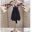チャイナドレス レディース 漢服風 古風 和風 かわいい 上下セット 酒 красный 黒 красный系 黒系