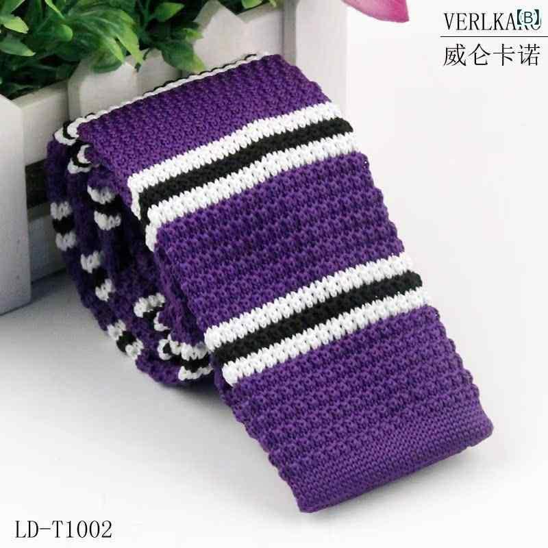 ネクタイ メンズ レディース 紳士用 婦人用 ニットタイ 普段使い ビジネス フォーマル ポリエステル 毛糸 ストライプ柄 スリムタイ