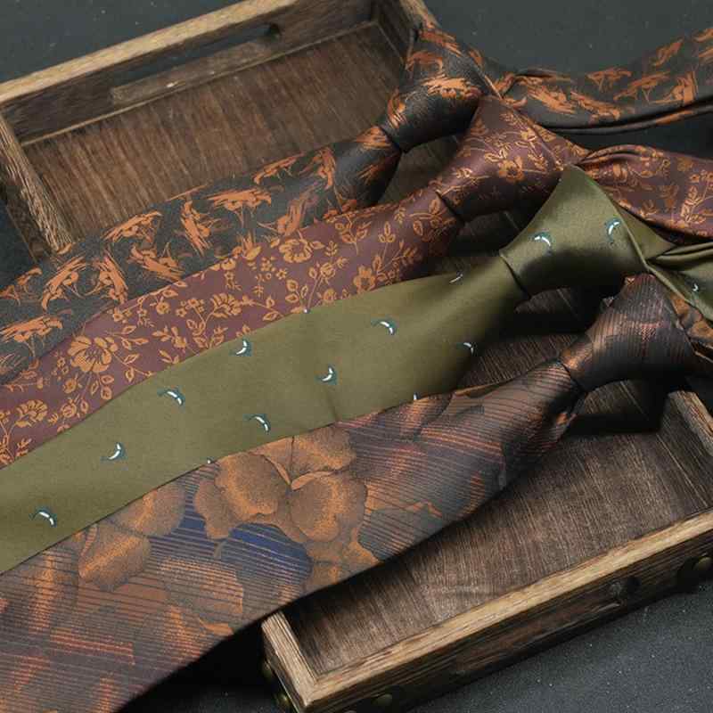 ネクタイ 男性用 フォーマル 韓国風 イギリス風 紳士 レトロ 幾何学模様 8cm 手作り 学生 ビジネス