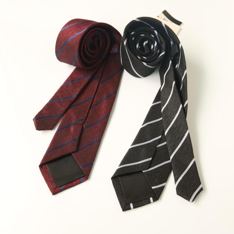 ネクタイ 男性用 フォーマル ビジネス レトロ柄 提花 織り柄 ストライプ柄 ポリエステル製 幅7cm 結婚..