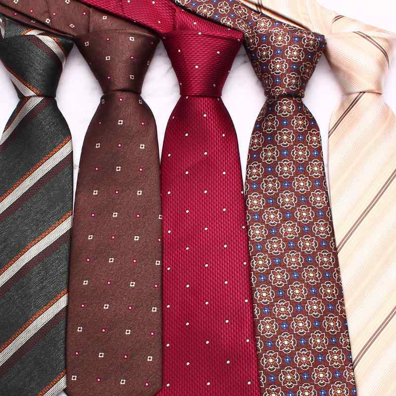 ネクタイ 男性用 紳士 ビジネス フォーマル 普段使い 花柄 ストライプ 涤纶 मल्टीカラー