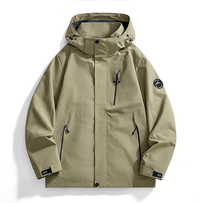 ・商品カテゴリ: ジャケット・スタイル: ファッション・襟型: ノーカラー・フィットタイプ: ルーズ・前立て: 画像参照・フード: あり・厚さ: 薄手・誤差範囲: 2-3cm・対象年齢層: 青年・生地: 画像参照・主な生地の組成: ポリエステル・主な生地の組成含有量: 画像参照・裏地: ポリエステル・裏地の組成含有量: 画像参照・適用場面: カジュアル・ディテール: 画像参照・裾のデザイン: 画像参照・着丈: レギュラー・ポケット: サイドシームポケット・着用方法: アウター・袖丈: 長袖・色: グリーン, ブラック, アーミーグリーン, ライトブルー, アイボリー, ダークグレー, 迷彩ホワイト, 迷彩ブラック, 迷彩グレー・サイズ: S, M, L, XL, 2XL, 3XL, 4XL・袖のタイプ: レギュラー袖・オリジナルデザイン: はい・対象: メンズ