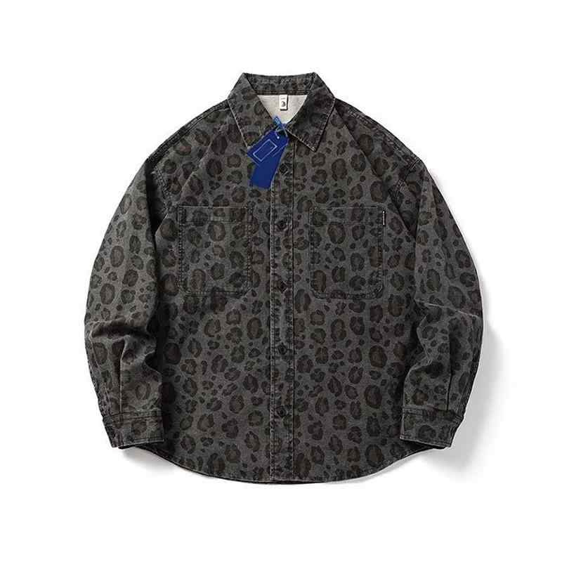 ・カテゴリ: シャツ・スタイル: スクール・対象: 24～35歳・デザイン: カーディガン・シルエット: ゆったり・襟の形: 襟付き・袖丈: 長袖・柄: 迷彩・厚さ: 普通・素材: ポリエステル96%・対象: 若者、成人、男性・シーン: デイリー・色: レオパード・サイズ: M、L、XL、XXL、XXXL・シーズン: 春・加工: 防しわ加工