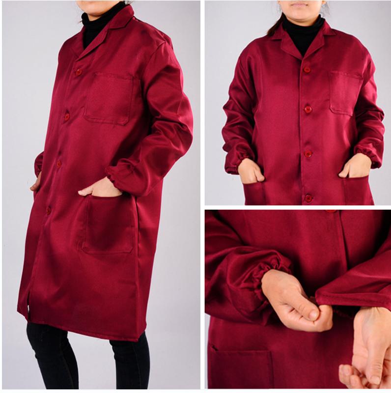 作業服 メンズ 防汚 長袖 ブルゾン 秋冬 工場 搬送 ポリエステル 作業着 迷彩柄 アウター ネイビー ブルー レッド ワインレッド