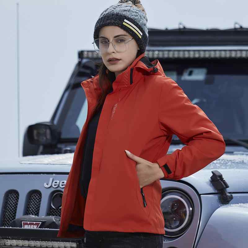 マウンテンパーカー 男女兼用 防風 フリースインナー付き 3WAY ポリエステル 防水 アウター ジャケット ペア 大きいサイズ M L XL 2L 3..