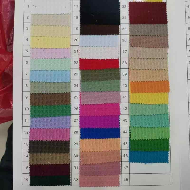 生地 ワッフル生地 ポリエステル 無地 ニット 春夏 秋冬 凹凸 衛衣 外套 パンツ ワンピース デザイナー 涼感 ブラウス 裏地 DIY 手芸