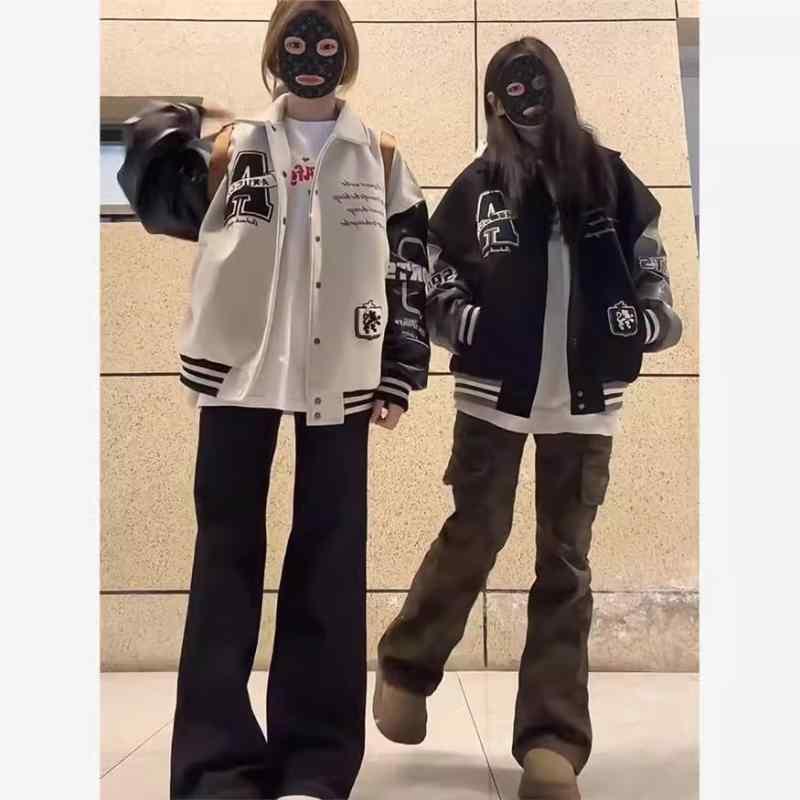 ・カテゴリ: ジャケット・スタイル: カジュアル、韓国・袖丈: 長袖・柄: 文字・色: ブラック、ベージュ・サイズ: M、L、XL、2XL、3XL・素材: ポリエステル・生地: 毛織・着丈: 普通(50cm<着丈≤65cm)・袖のタイ...