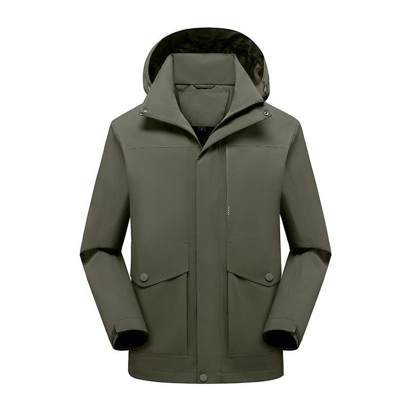 ジャケット 男女兼用 春秋 アウトドア 登山 防風 防水 アウター 撥水 透湿 耐摩耗性 ポリエステル 黒 緑 迷彩 S M L XL 2XL 3XL 4XL