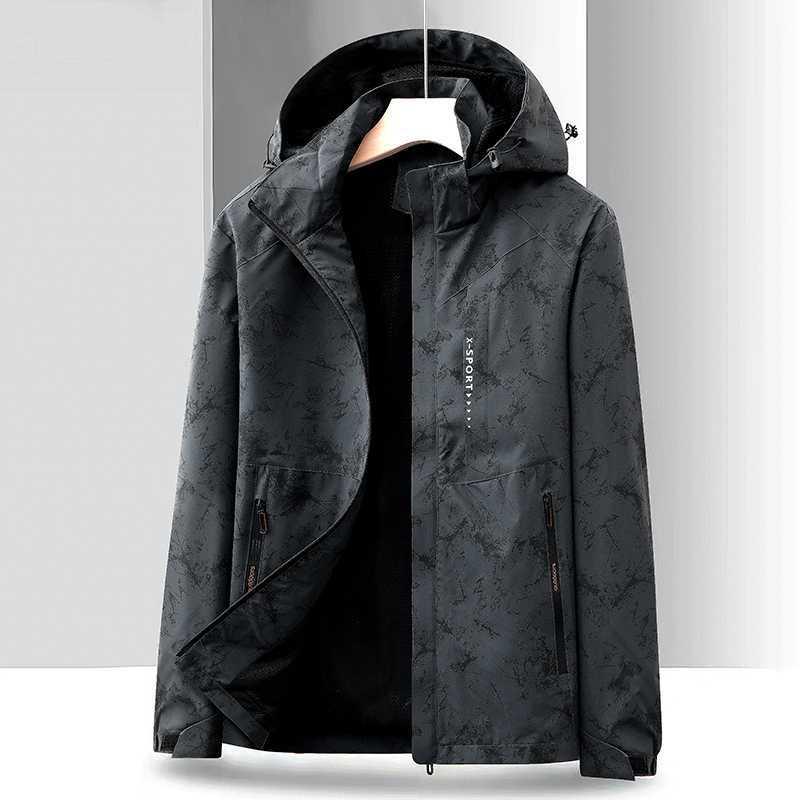 マウンテンパーカー メンズ 防風 防水 防寒 迷彩柄 ジャケット 男性用 アウター 秋冬 アウトドア 深灰色 ブラック ブルー 大きいサイズ