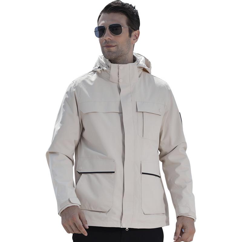 マウンテンパーカー メンズ レディース 3way 取り外し可能 防風 防水 防寒 登山ウェア アウトドアウェア ブルゾン ジャンパー 秋冬