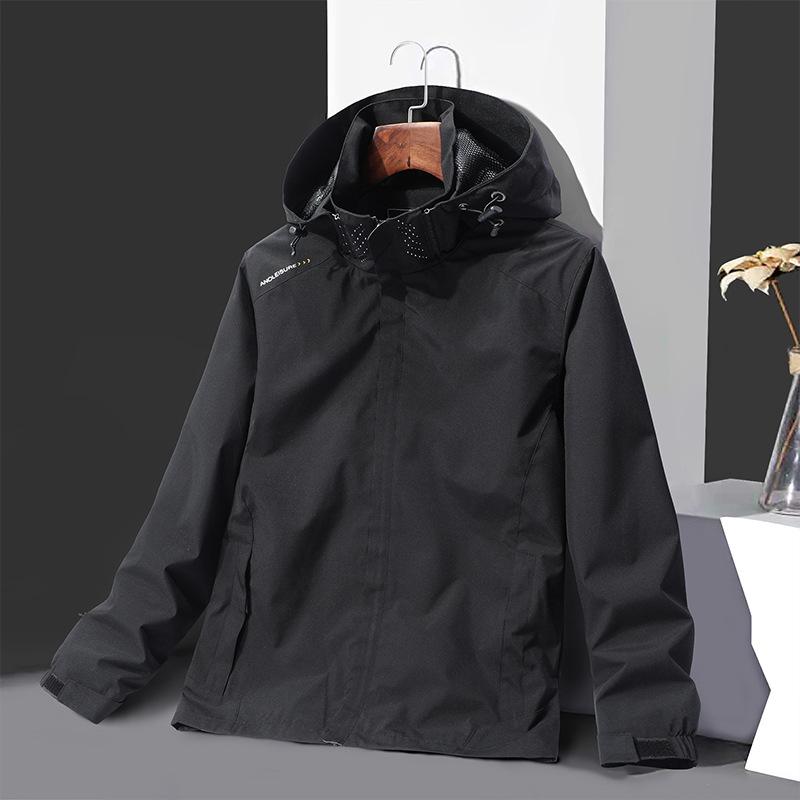 ・商品カテゴリ: マウンテンパーカー・機能: 通気性, 防風・素材: ポリエステル・柄: 無地, 迷彩・対象: ユニセックス・スタイル: カーディガン・裏地: ポリエステル・対象年齢: 成人・フード: あり（取り外し可能）・組み合わせ: シングルセット・ファー: なし・防水性: 5000mm以下・適用シーン: ランニング, フィットネス・カラー: グレー(男), ブラック(男), ブルー(男), アイボリー(男), 迷彩グレー(男), 迷彩白(男), アイボリー(女), ブラック(女), 豆グリーン(女), 迷彩白(女), 迷彩ピンク(女), 迷彩パープル(女)・サイズ: M, L, XL, XXL, XXXL, 4XL, 5XL・フィット: ルーズ・着丈: レギュラー