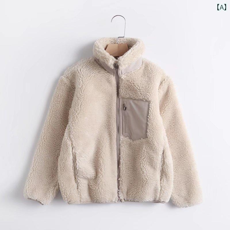 キッズ アウター 防風 撥水 ジャケット フリース あったか 秋冬 立襟 男の子 女の子 100cm 110cm 120cm 130cm 140cm 150cm 160cm ベージュ カーキ ネイビー ブラック レッド ブラウン