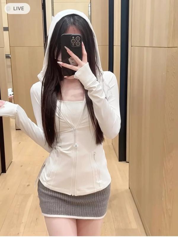 パーカー レディース スポーツウェア フード付き ジャケット ランニング トレーニング ウェア スリム 細見え ヨガ 親子コーデ 接触冷感 吸湿速乾 ブラック ピンク系 ホワイト グレー ブルー パープル レッド グリーン S M L XL