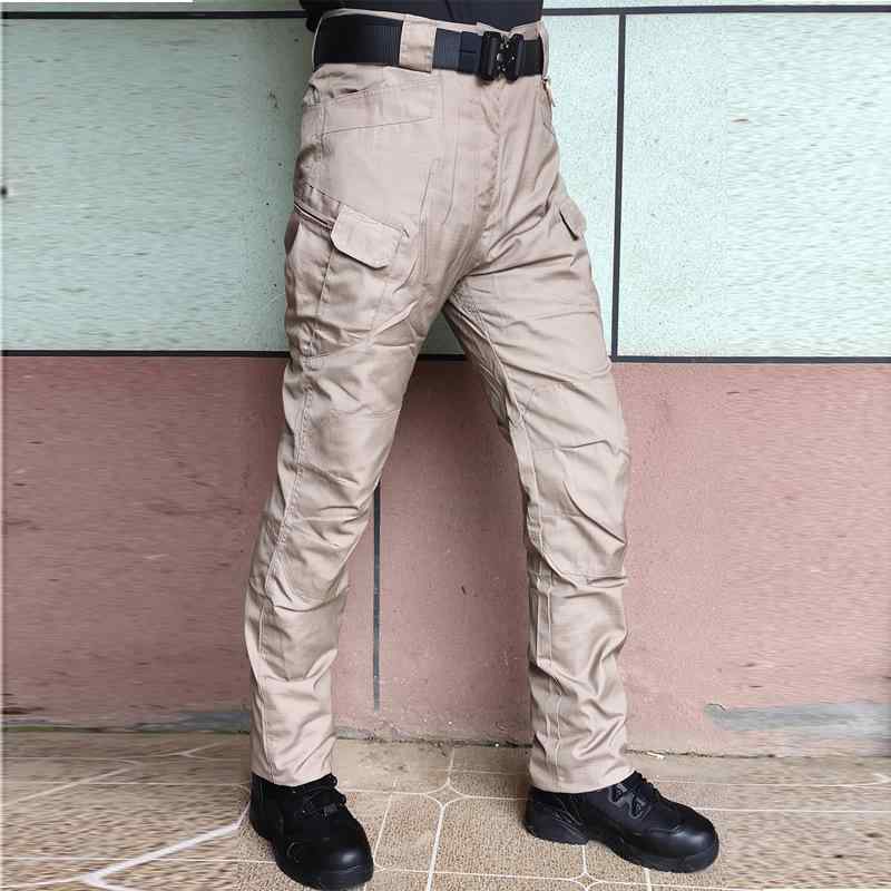タクティカルパンツ 男性用 防水 迷彩 カーゴパンツ 作業着 耐摩耗 多ポケット 春夏 秋冬 カーキ色 緑色 黒色 灰色