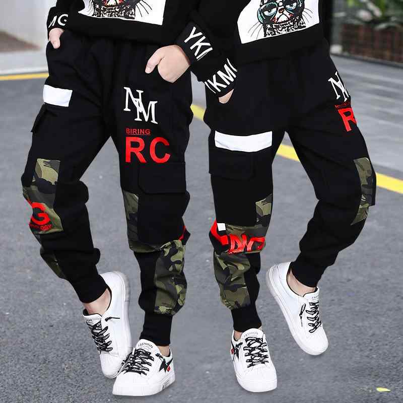 子供服 カーゴパンツ 男の子 ロングパンツ 中学生 秋物 コットン 迷彩柄 カジュアルパンツ ボーイズ 8歳以上 140cm以上