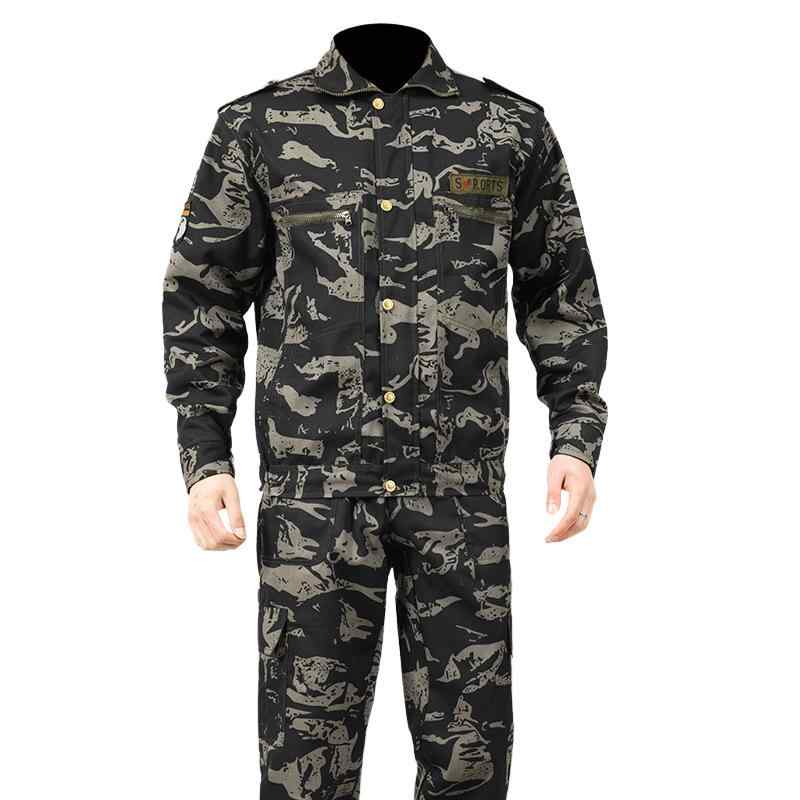 迷彩服 メンズ トレーニングウェア 作業服 長袖 長ズボン セットアップ ポリエステル 耐摩耗性 防風 迷彩柄 春秋 現場作業 登山