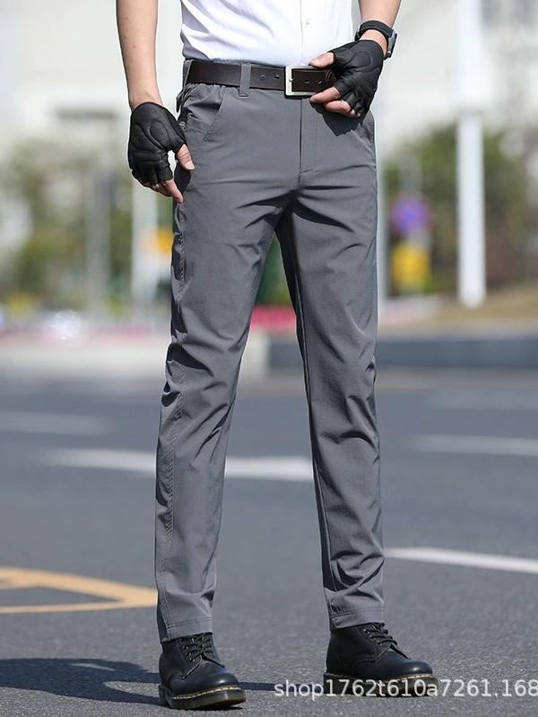 パンツ メンズ 男性用 アウトドア 登山パンツ 薄手 速乾 伸縮性 通気性 ストレート カーゴパンツ 黒 ブラック グレー カーキ色 灰色 春夏 秋