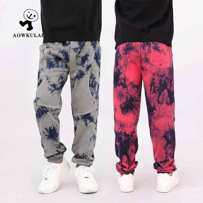 子供用パンツ スポーツロングパンツ 中大童サイズ 絞り染め切り替えカジュアルパンツ 男の子 ズボン 春秋 秋 冬 綿95% 伸縮性 120cm 130cm 140cm 150cm 160cm 迷彩柄