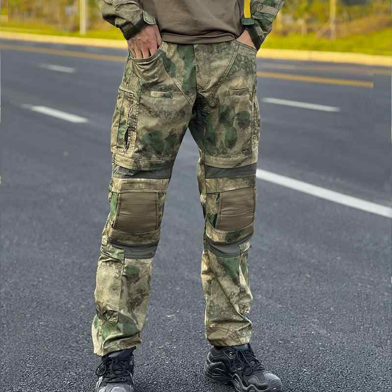 迷彩パンツ 男性用 耐摩耗性 抗撕裂性 ミリタリー カーゴパンツ 軍パン ズボン CP迷彩 軍緑色 緑廃墟 秋冬