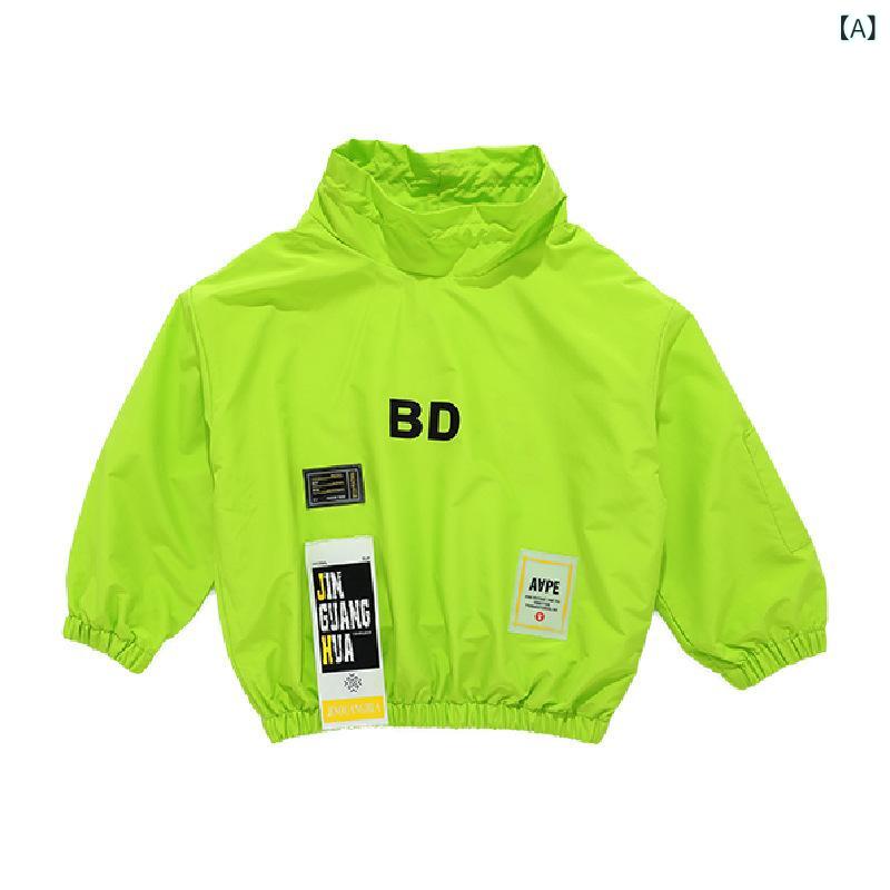 子供用ダンス衣装 春秋 男の子 ストリート ダンス ヒップホップ ジャズ 演奏服 女の子 ショー 楽器 演奏会 BDグリーン トップス BDオレンジ トップス HIPHOP白長袖 ゼブラ柄パンツ オレンジ織テープ迷彩パンツ 上下セット