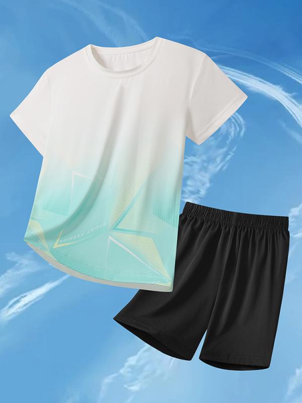 子供用スポーツウェア 上下セット 薄手 半袖 短パン 接触冷感 吸湿速乾 迷彩柄 子供服 2点セット 運動着 部屋着 春夏 ブルー ピンク グリーン 120cm 130cm 140cm 150cm 160cm 170cm