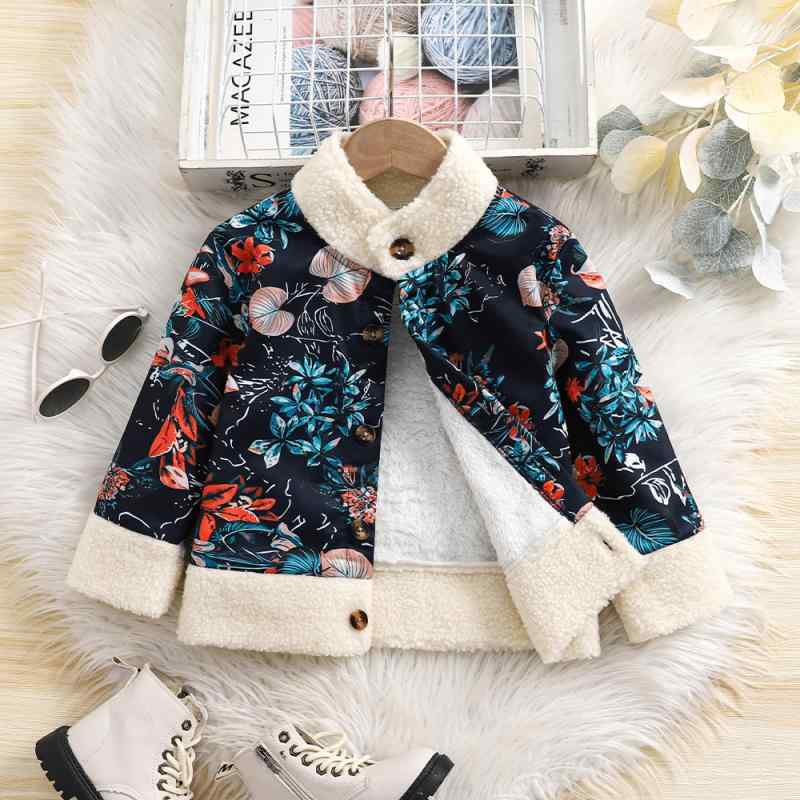 子供服 ジャケット 秋冬 中綿入り コート 裏起毛 厚手 男女兼用 迷彩柄 防寒 アウター