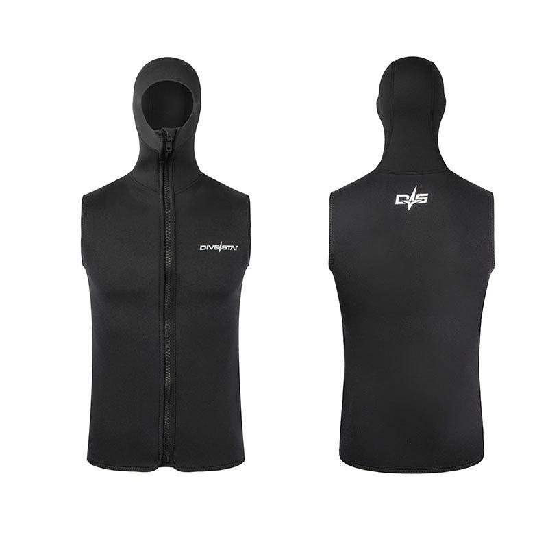 ダイビングスーツ 男女兼用 3mm ノースリーブ フード付き 保温 サーフィン 水泳 シュノーケリング 漂流..