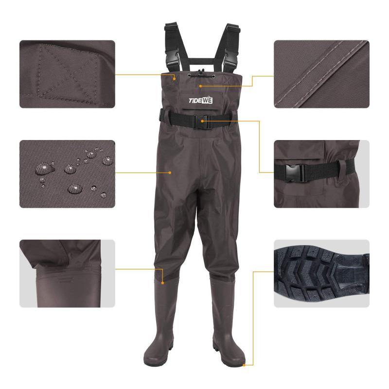 Waterproof fishing pants, made of nylon, for the lower body, fishing trousers, rain gear, unisex, for fishing, fishing, swimming, water activities, water repellent, quick-drying, thick, abrasion resistant, black, khaki, camouflage pattern.