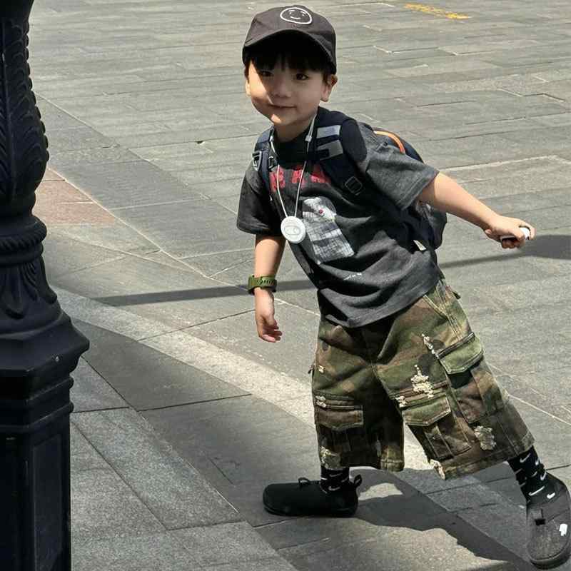 キッズ パンツ 子供 夏 迷彩柄 カーゴパンツ ショートパンツ 薄手 ハーフパンツ 男の子 女の子 ボーイズ ガールズ カジュアル 80 90 100 110 120 130 140 150 160cm