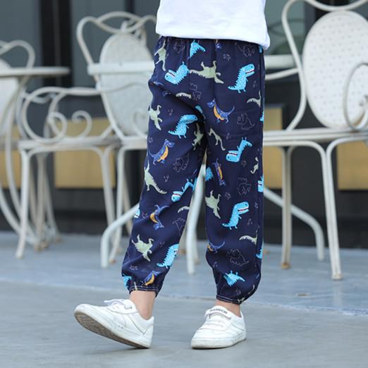 子供用パンツ ベビー キッズ 防蚊パンツ 薄手 夏用 コットン 綿100% 接触冷感 涼しい ルームウェア パジャマ ランタンパンツ 長ズボン 男の子 女の子 かわいい おしゃれ 90 100 110 120 130 140