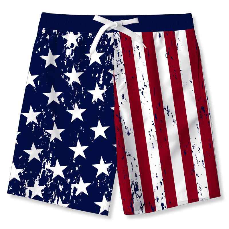 キッズ ハーフパンツ ショーツ デジタルプリント 迷彩柄 海辺 ビーチパンツ ポリエステル 中大童 男の子 女の子 春夏