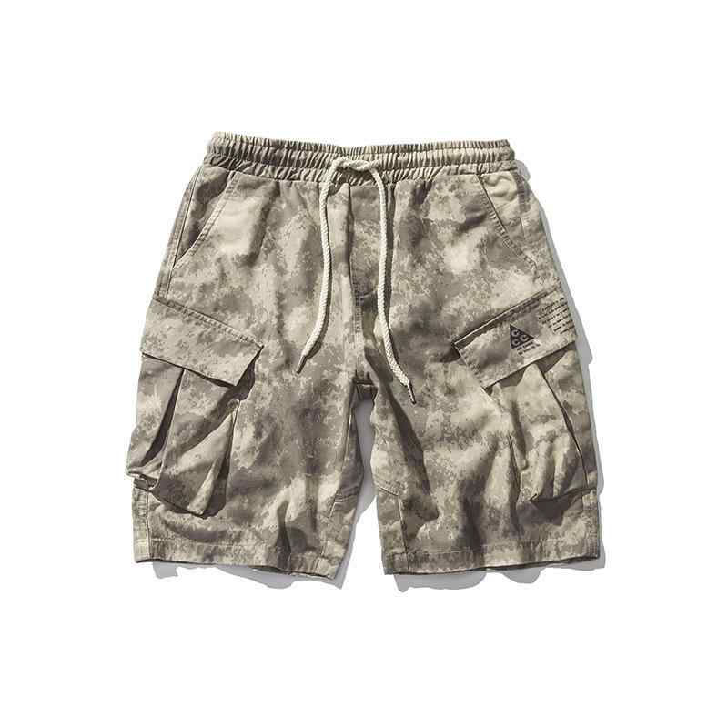 ハーフパンツ メンズ 迷彩柄 カーゴパンツ ミリタリーパンツ 5分丈 ワイド ルーズ ワークパンツ ストリ..