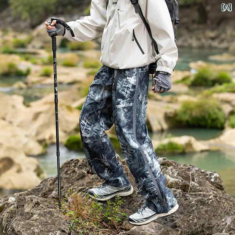 乐天商城 - ワークパンツ メンズ アウトドアパンツ 春秋 スポーツ 撥水 速乾 ストレートパンツ カーゴパンツ