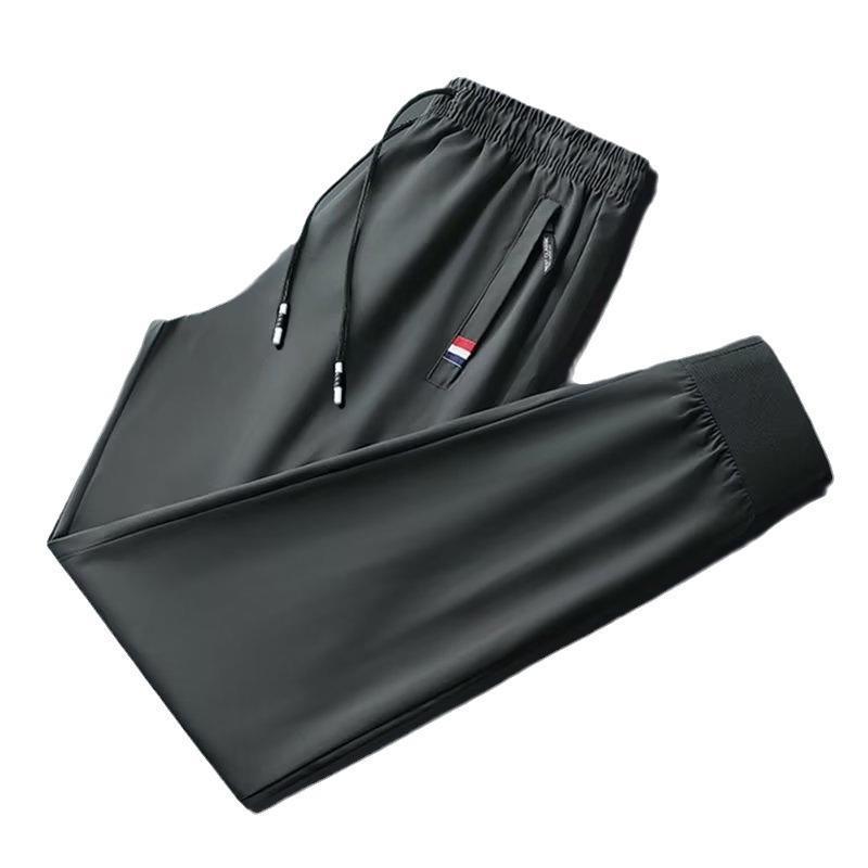 パンツ メンズ 男性用 夏 速乾性 イージーパンツ 9分丈 カーゴパンツ 迷彩柄 接触冷感 リラックス ゆったり トレンド カジュアル ブラック 黒 グレー 涼しい 部屋着 ルームウェア(4.0)