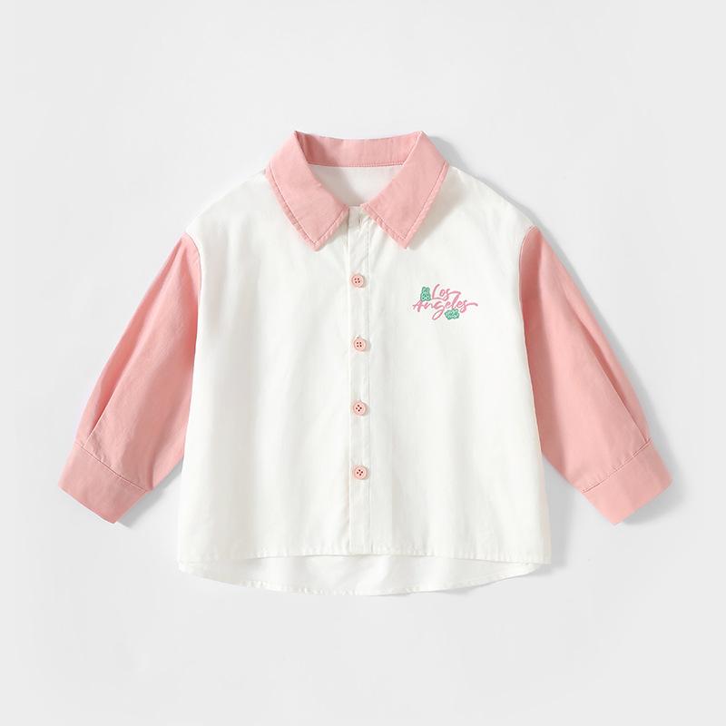 シャツ キッズ 長袖 春秋 綿100% 子供服 ベビー服 女の子 男の子 襟付き トップス ...