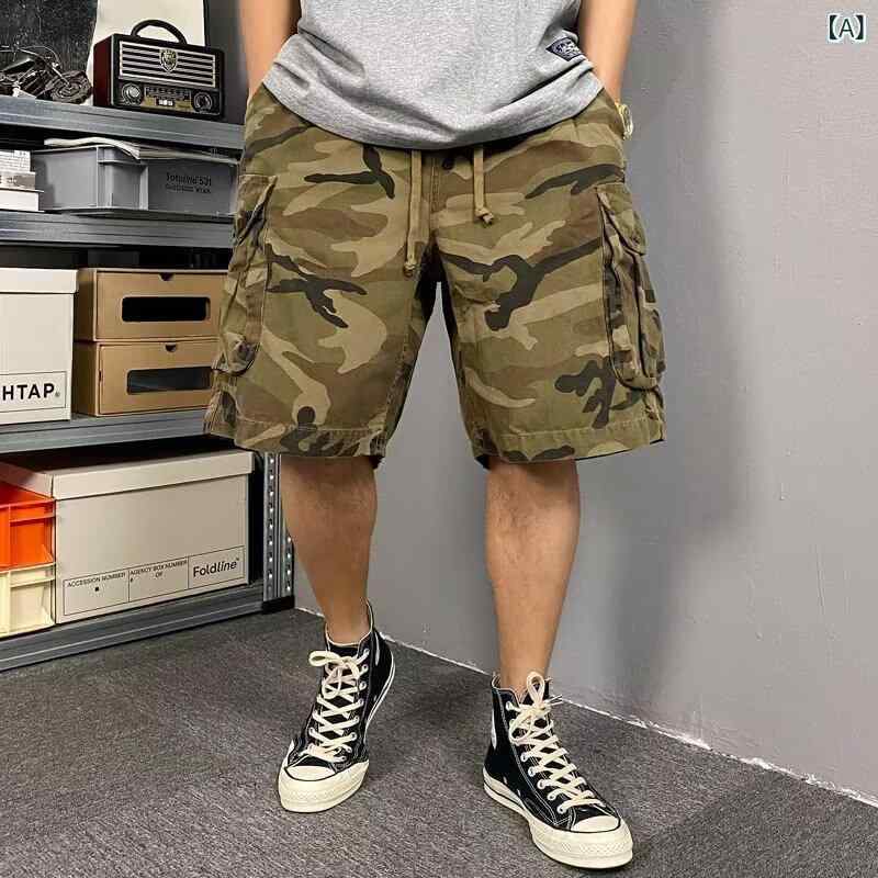 ハーフパンツ メンズ 迷彩柄 カーゴパンツ ル...の紹介画像2