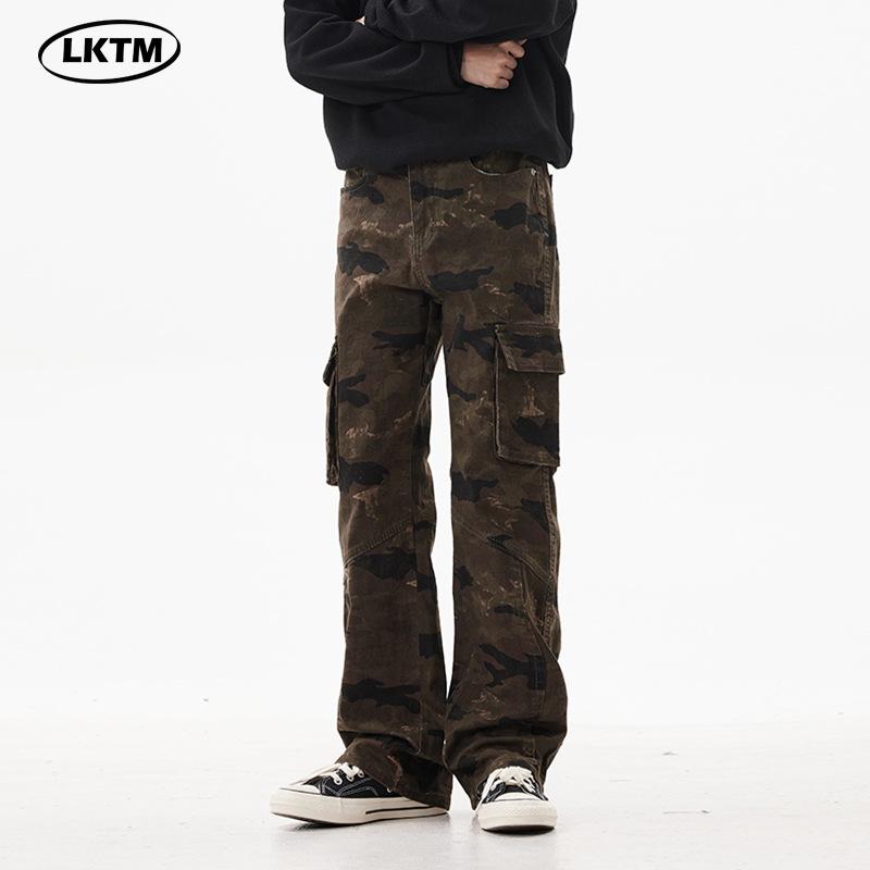 ジーンズ メンズ カーゴパンツ 迷彩