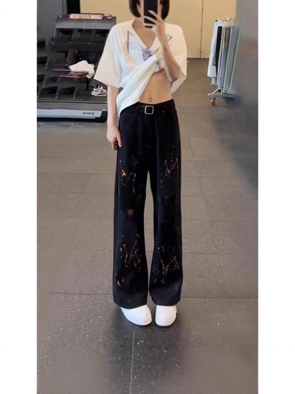 ・カテゴリ: メンズジーンズ・スタイル: レトロ・パンツのタイプ: ストレート・股下: フルレングス・ウエスト: ハイウエスト・厚さ: 普通・対象年齢: 18-24歳、成人・素材: 綿50%・生地: 綿・シーン: 日常・ディテール: 迷彩柄・ストレッチ: なし・裾: ストレート・色: ブラック、ホワイト・サイズ: S、M、L、XL、XXL、XXXL・ボタン: ボタンフライ・洗い加工: 水洗い