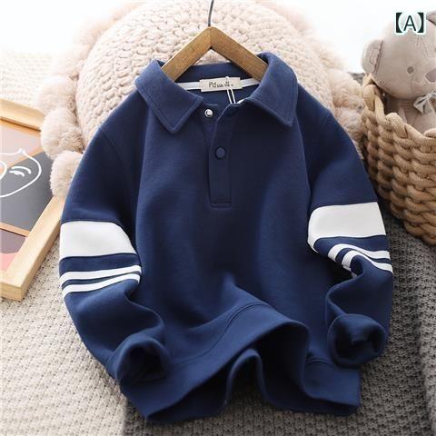 Tシャツ キッズ 男の子 長袖ポロシャツ 春秋 子供服 トップス カジュアル 110 120 ...