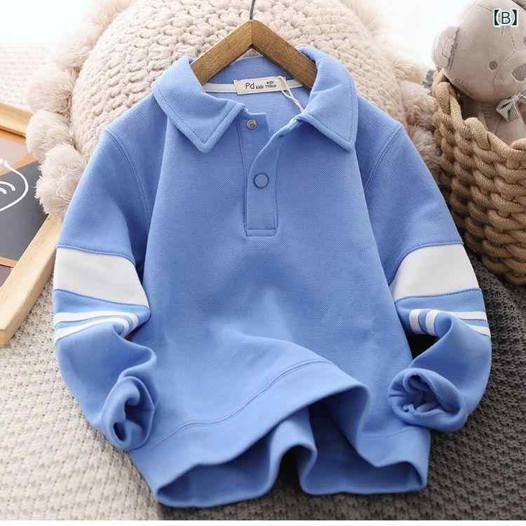 Tシャツ キッズ 男の子 長袖ポロシャツ 春秋 子供服 トップス カジュアル 110 120 ...