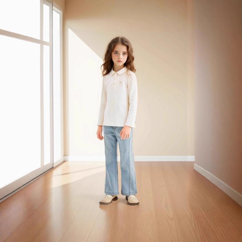 ・安全等級: B類・スタイル: 韓国版・適用性別: 女児・適合季節: 春、秋・成分含有量: 96%以上・柄: カートン・商品番号: 986・生地名称: 綿・適合年齢: 中大童（8歳以上、140cm以上）・製品カテゴリ: ポロシャツ・カラー: ホワイト、ネイビー・適合身長: 120cm、130cm、140cm、150cm、160cm、170cm・加工方法: 刺繍・流行要素: 田園