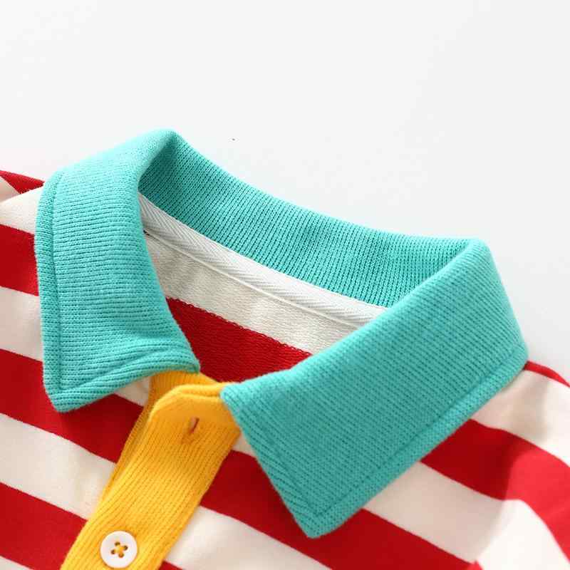 ・対象: 男女兼用・スタイル: 日本式・袖丈: 長袖・対象年齢: 3～8歳・季節: 春、秋・柄: キャラクター・素材: 綿100%・生地加工: 柔らか加工・ネックライン: 襟付き・機能: 吸湿、速乾・色: 黒ストライプ、赤ストライプ、赤青袖、オレンジ袖・対応身長: 90cm、100cm、110cm、120cm、130cm、140cm・カテゴリ: Tシャツ