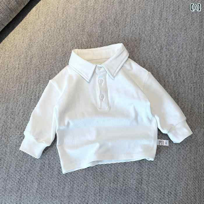 Tシャツ キッズ 男女兼用 子供服 長袖 トップス 春秋 綿100％ 中大童 ポロシャツ ...