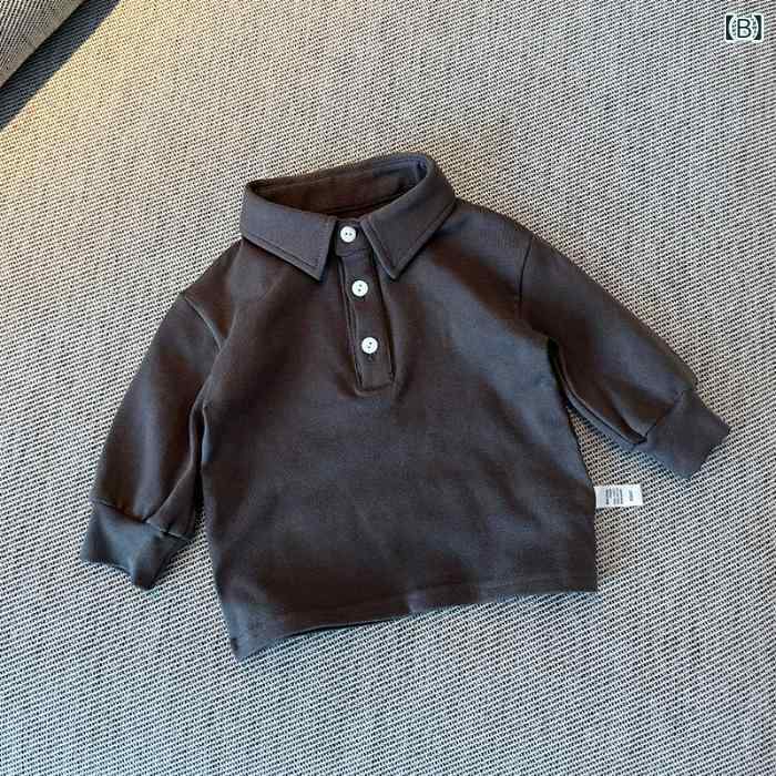 Tシャツ キッズ 男女兼用 子供服 長袖 トップス 春秋 綿100％ 中大童 ポロシャツ ...